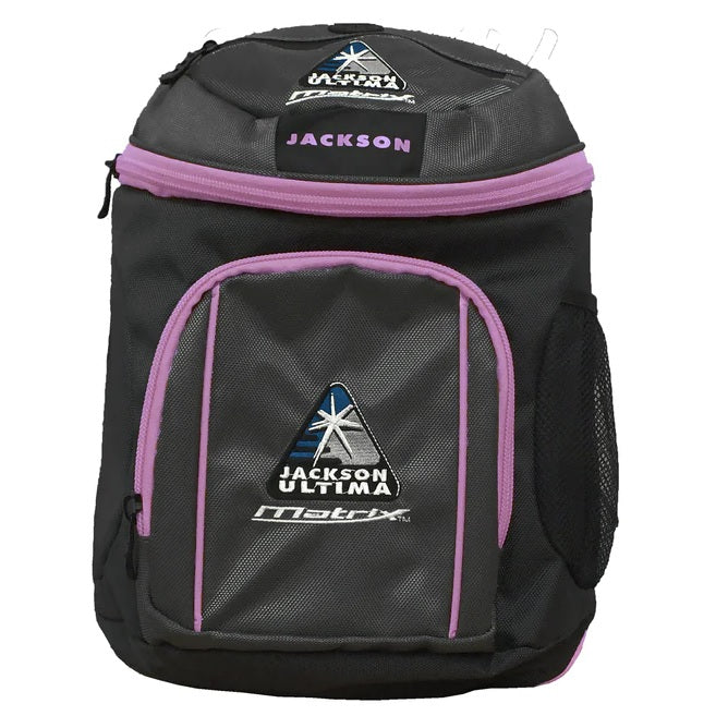 Mochila backpack Jackson JL500 negro con morado de venta en Skate World México