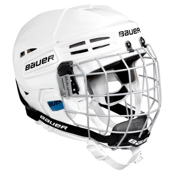 Casco de hockey Bauer Prodigy blanco con careta de venta en Skate World