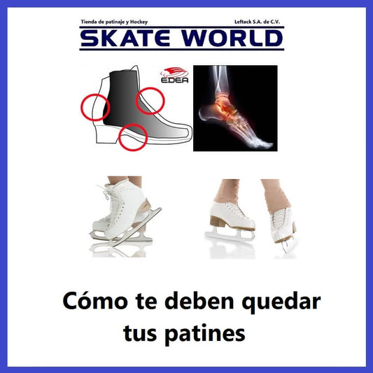 El ajuste correcto de tus patines de hielo