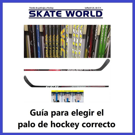Guía Skate World para elegir el palo de hockey correcto