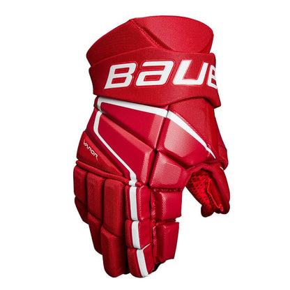 Guantes para hockey Bauer Vapor 3X rojo de venta en Skate World México