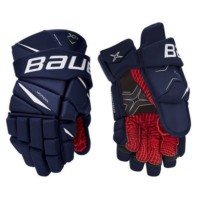 Guantes de hockey Bauer Vapor X2.9 azul marino de venta en Skate World México