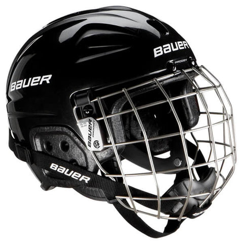 Casco de hockey Bauer Lil' Sport con careta color negro de venta en Skate World