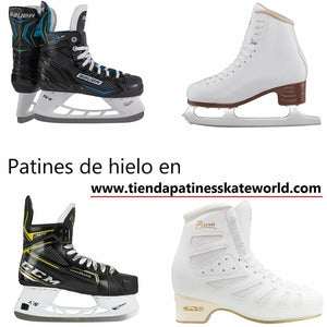 Diferentes tipos de patines de hielo