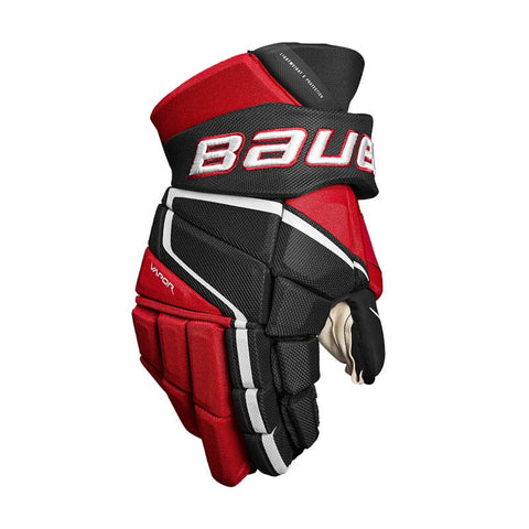 Guantes para hockey Bauer Vapor 3X Pro Negro y rojo de venta en Skate World