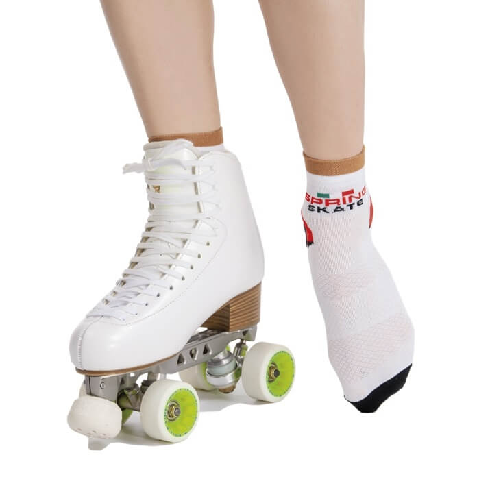 Calcetas Primavera Modelo 521 color blanco para patinaje de venta en Skate World México