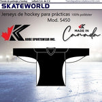 Jersey para hockey Kobe Sportswear modelo 5450 Negro Blanco de venta en Skateworld México
