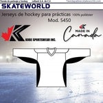 Jersey para hockey Kobe Sportswear modelo 5450 Blanco Negro de venta en Skateworld México
