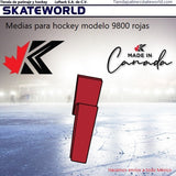 Medias para prácticas de hockey sobre hielo Kobe Sportswear color rojo de venta en Skateworld México