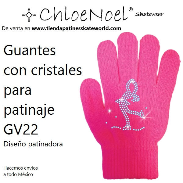 Guantes Chloe Noel GV22 con cristales para patinaje de venta en Skateworld México