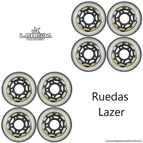 Ruedas Labeda Lazer para patines (paquete de 8) de venta en Skateworld México