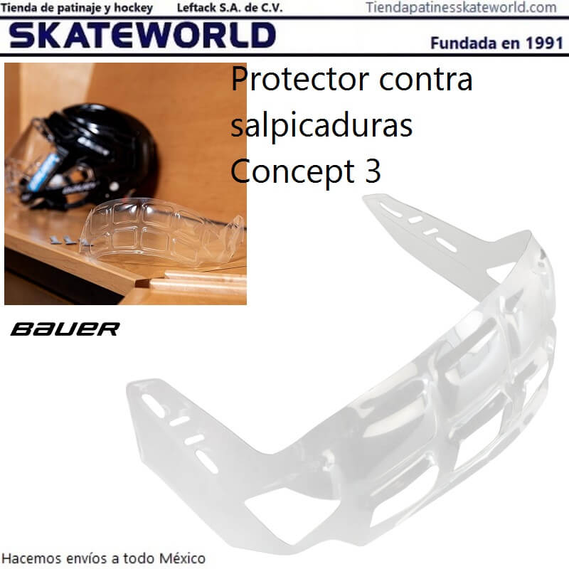 Protector contra salpicaduras Bauer Concept 3 de venta en Skateworld México