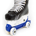 Guardas Roller Gard color azul con ruedas para hockey en Skate World México